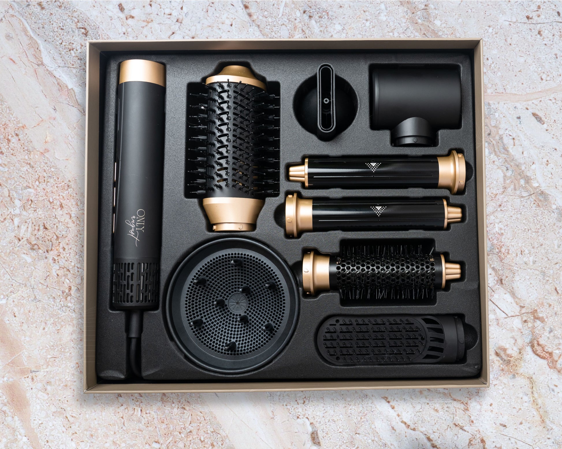 Final styled look with Only August 8-in-1 Hair Styler