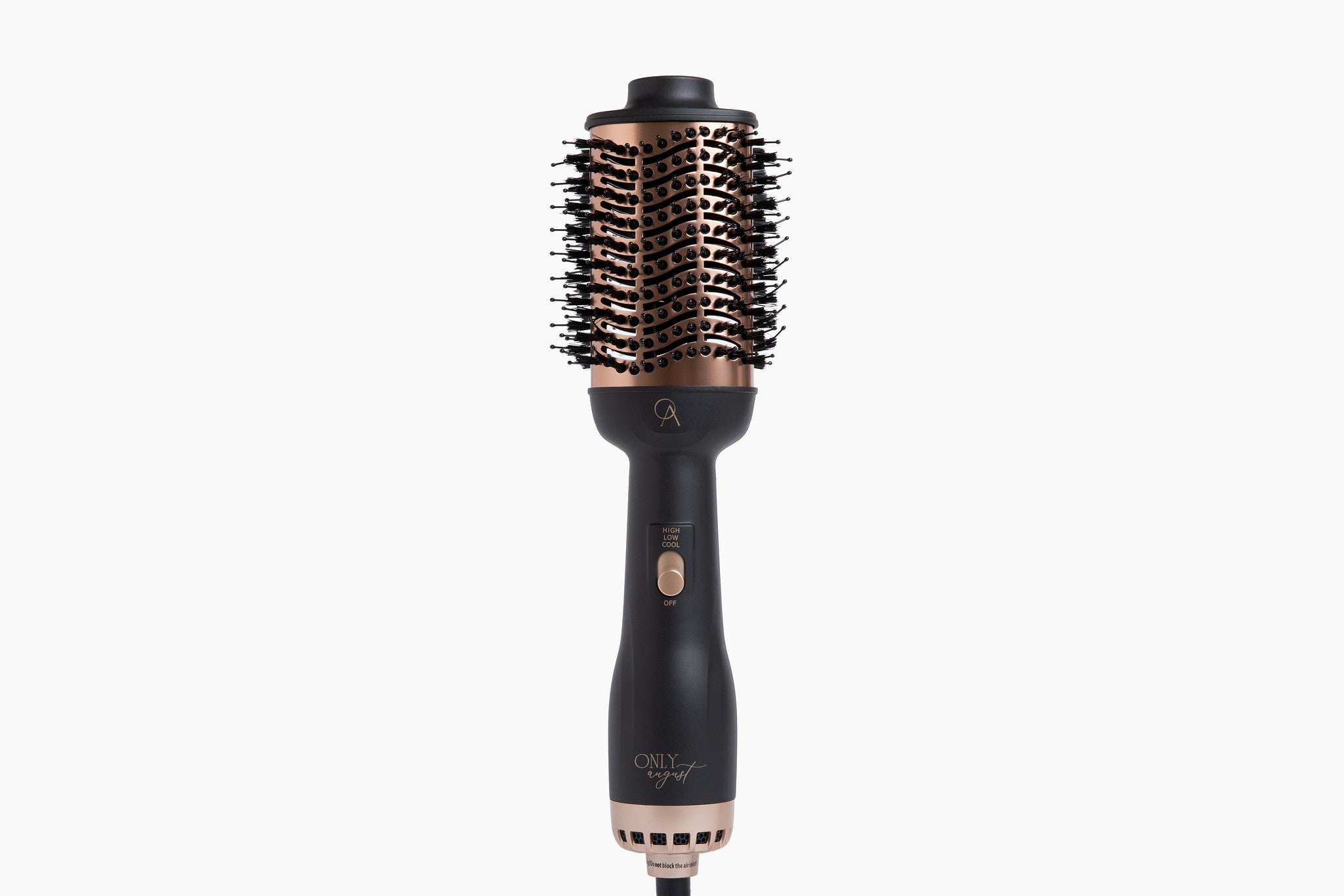 Only August 4-in-1 Hot Air Brush in Black and Gold — hero product shot